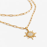 Colar Raio de Sol Dourado