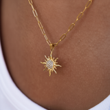Colar Raio de Sol Dourado